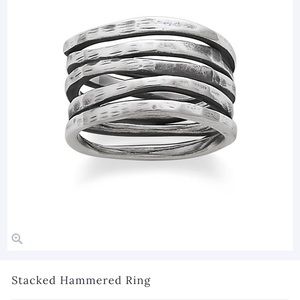 James Avery Stacked Hammered Ring